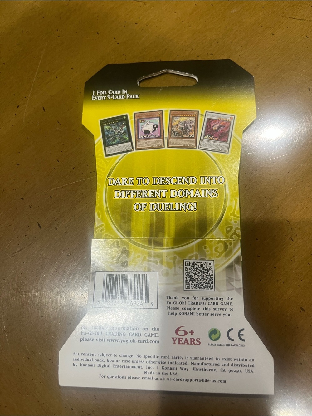 TCG Konami Yu-Gi-Oh! Doom of Dimensions 1st Edition English Booster Pack 9 Cards - Picture 2 of 2